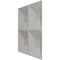 Ekena Millwork 19 5/8in. W x 19 5/8in. H Foster EnduraWall Decorative 3D Wall Panel Covers 2.67 Sq. Ft. WP20X20FODRU - alternate 2